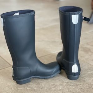 Original Big Kids Hunter Rain Boots Navy